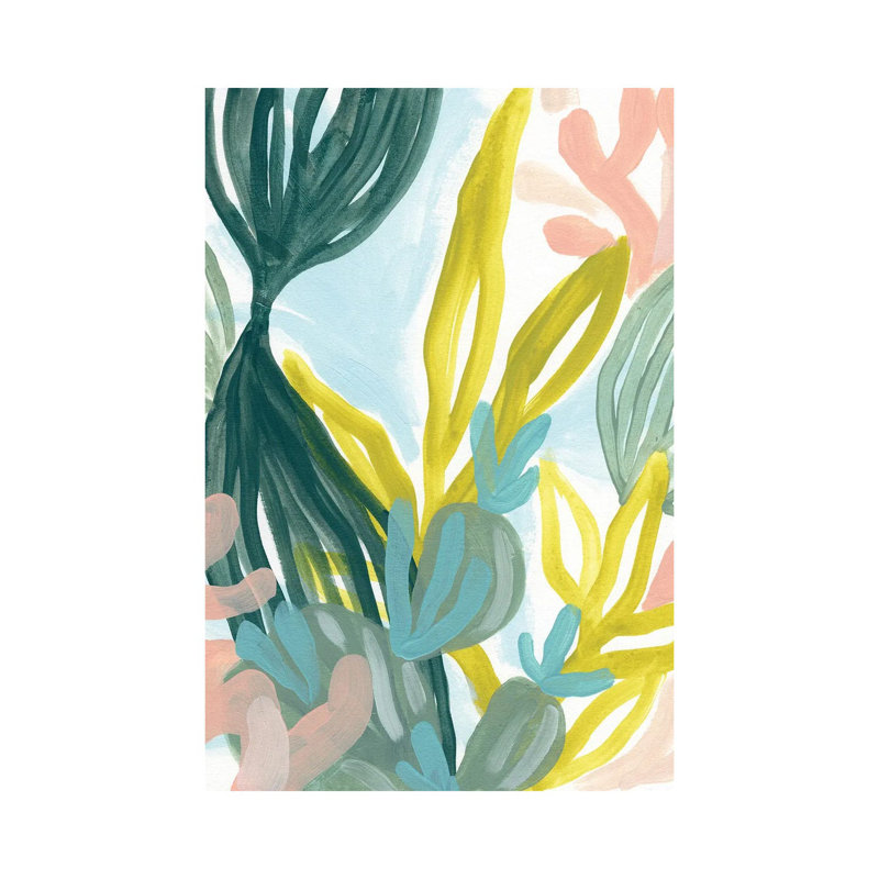 Coral Garden I by June Erica Vess - Wrapped Canvas Gallery-Wrapped Canvas Giclée, 20.32 cm H x 30.48 cm W