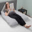  Housse de coussin de grossesse complet pour le corps - Housse de coussin en coton doux en U avec fermeture à glissière-1882414591