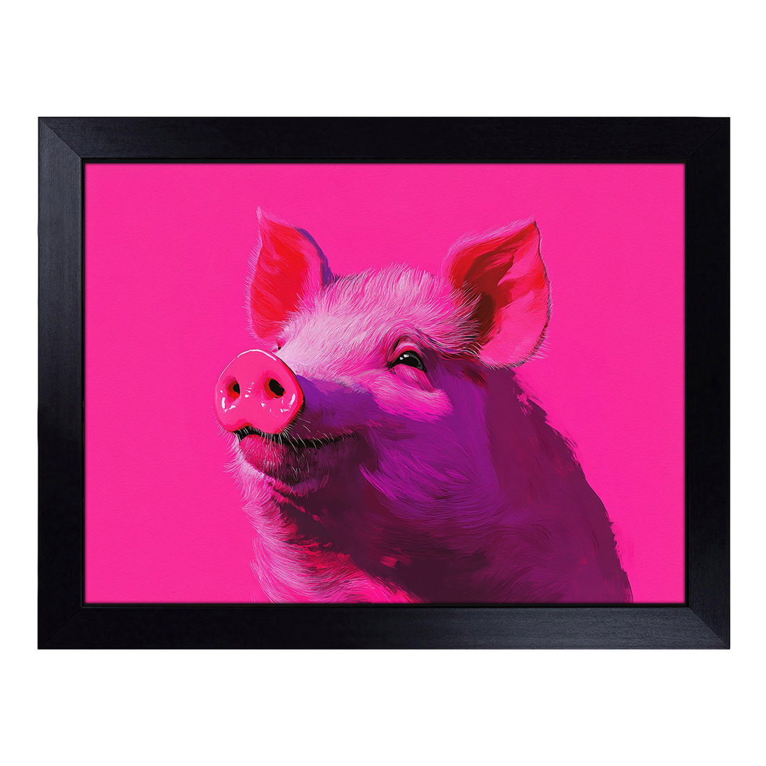 Pig Graphic  Lap Tray with Cushion