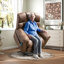 Ensemble de salon surdimensionné en microfibre avec USB et massage chauffant Nakaila-1318261742