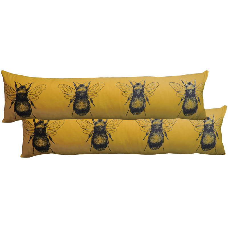 Animal Print Bolster Cushion, Gold