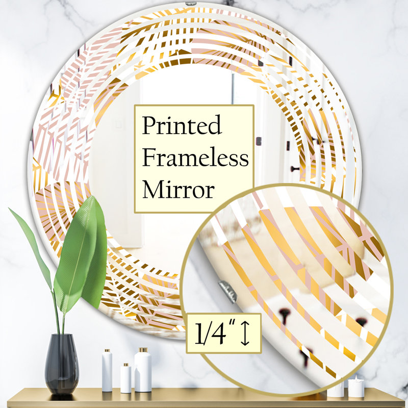 Miroir mural Palm Leaves II, H 31,5 po x l po