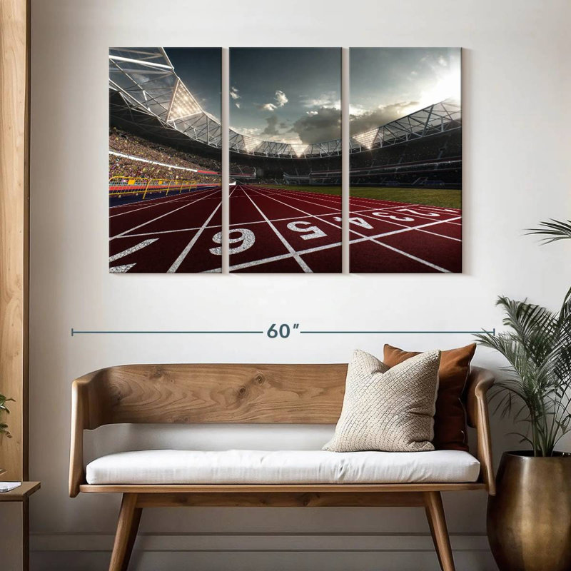 Sireci Track Field Lanes, 32" H x 50" W