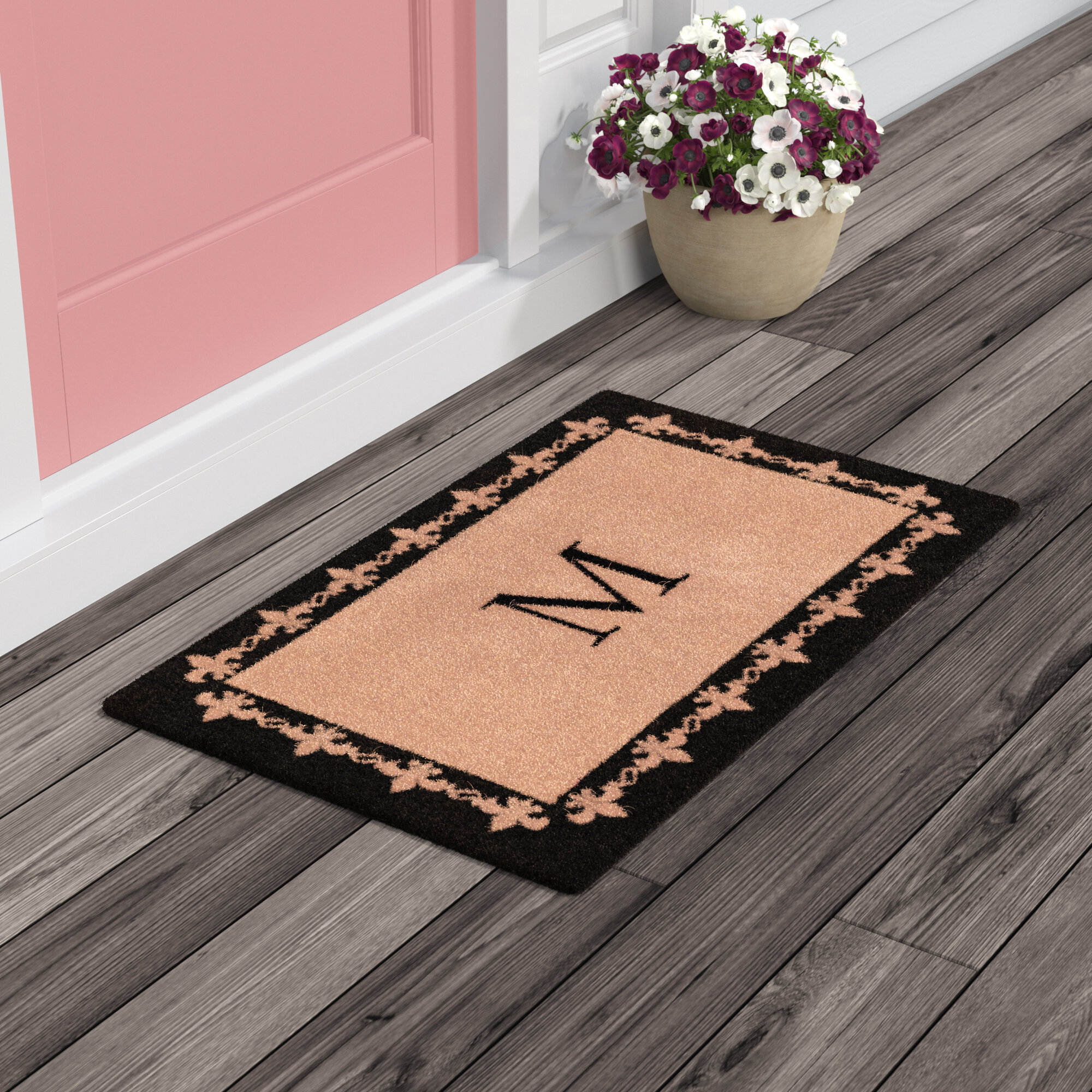 Stansel Plain Outdoor Door Mat Charlton Home Mat Size: 2'6 x 4