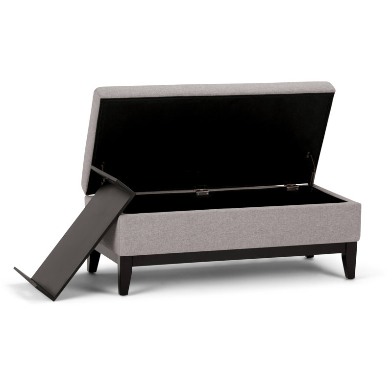 Banc de rangement avec repose-pieds et rangement caché Oregon