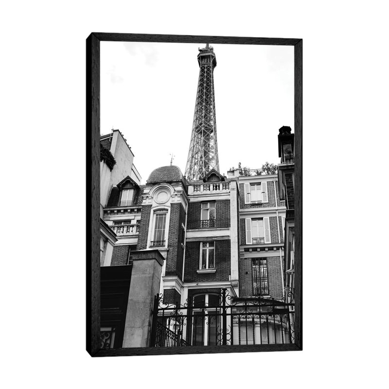Noir Paris VII by Bethany Young - Print on Canvas, 101.6cm H x 66.04cm W x 3.81cm D, Black Framed
