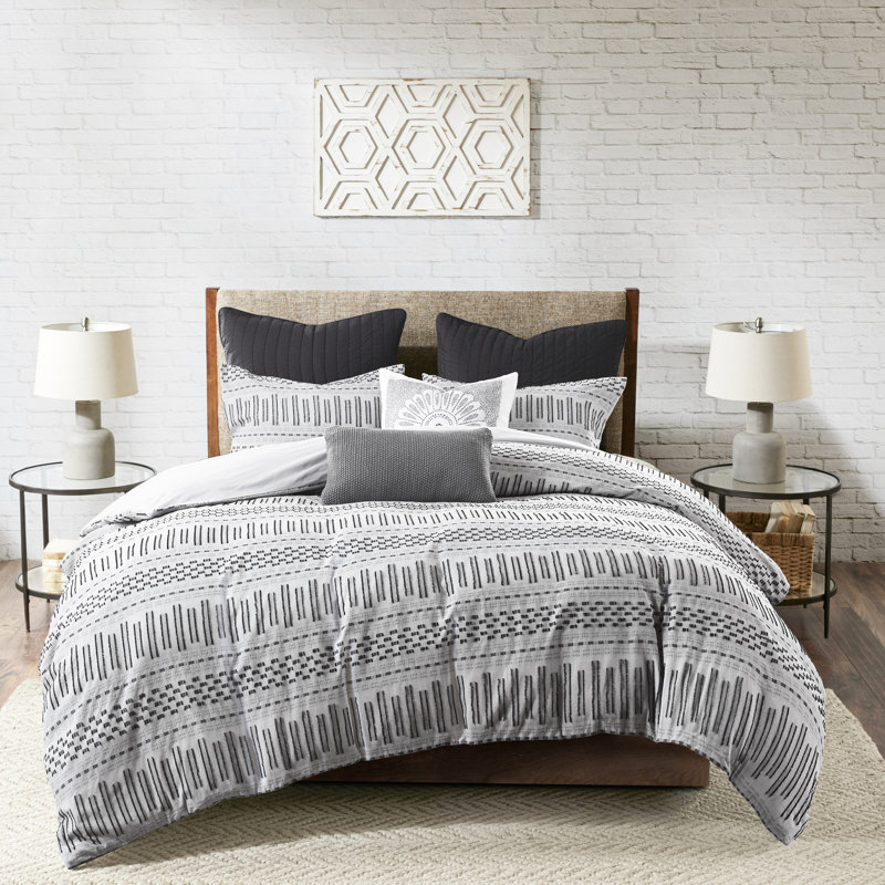 Housse de couette très grand / très grand 100% coton avec détails élégants, aspect charmant, Très grand
