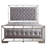 Stylish Contemporary Silver Champagne Bed