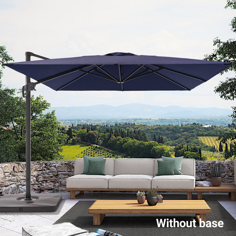 Parasol Deazia 120 avec contrepoids inclus, Bleu marine