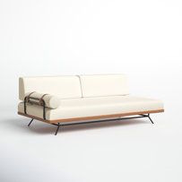 Elsmere 81'' Convertible Sofa - Cream Upholstered