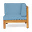 Ensemble de conversation pour causeuse d'extérieur en bois 2 places avec 1 table-130377174
