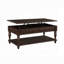 Table basse en bois avec plateau relevable en finition noyer