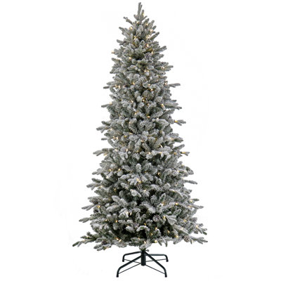 Sapin de Noël givré pré-éclairé