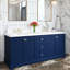 Ensemble de meuble-lavabo autoportant 60 po avec plateau en pierre d'ingénierie Marjina-697776542-697776543