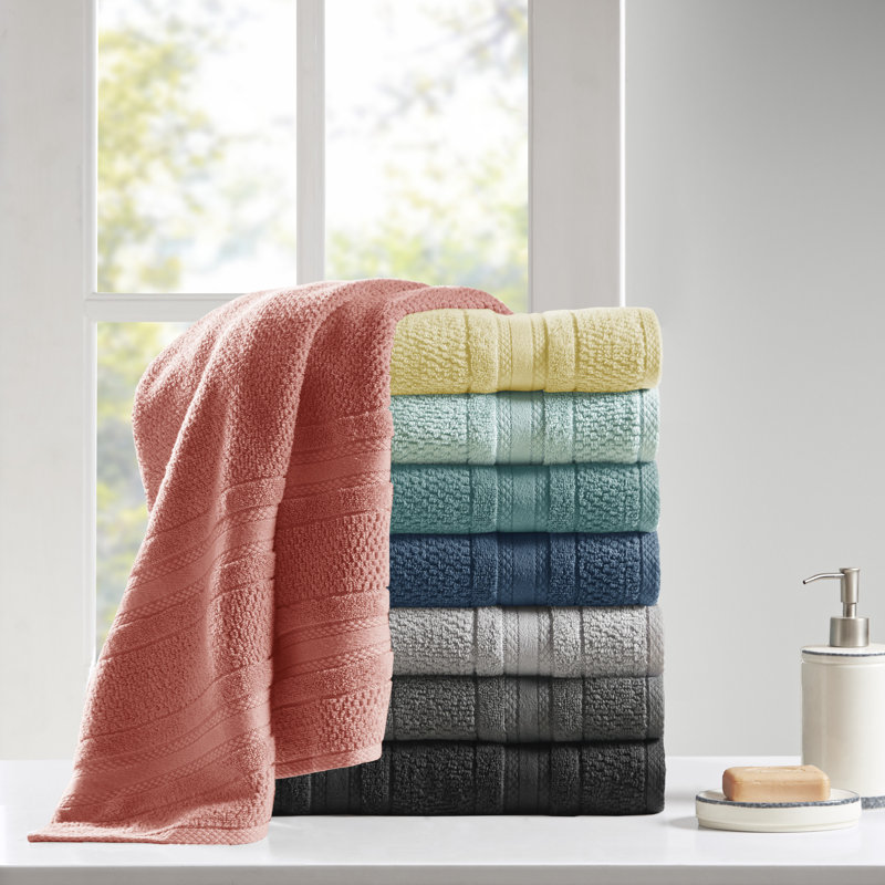 Ensemble de serviettes de bain 6 pièces Adrien, Argent argent