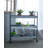 Manreet 35'' W Iron Shelving Unit with Wheels