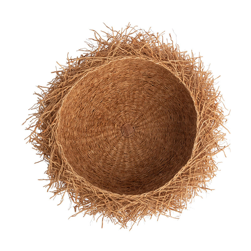 Vetiver Decorative Basket, 3.5" H x 9" W x 9" D