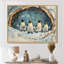 «Penguin Family In A Winter Landscape», reproduction sur toile de pingouin-485017548-306918592-485017549
