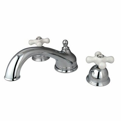 Double Handle Deck Mounted Roman Tub Faucet -  Elements of Design, ES3351PX