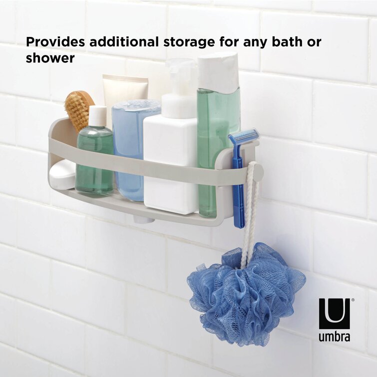 Umbra Shower Caddies Black - Black Flex Gel-Lock Corner Bin Shower Caddy -  Yahoo Shopping