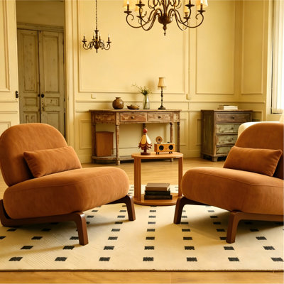 Chaise d'appoint rembourrée avec (ensemble de 2)