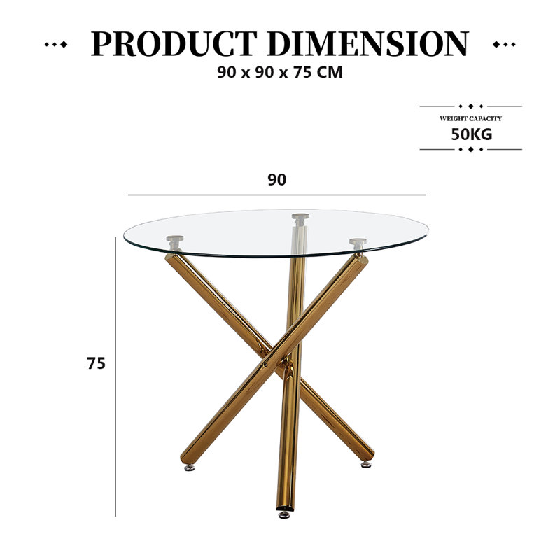 Dining Table with Steel Base