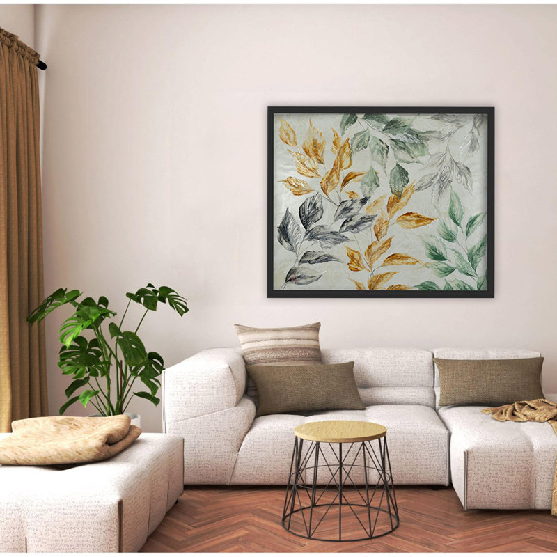 "Mute Radiance", art mural sur toile, H 30 po x l 40 po, Cadre flottant noir
