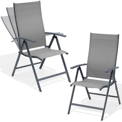 Outdoor Dining Armchair with Adjustable Backrest