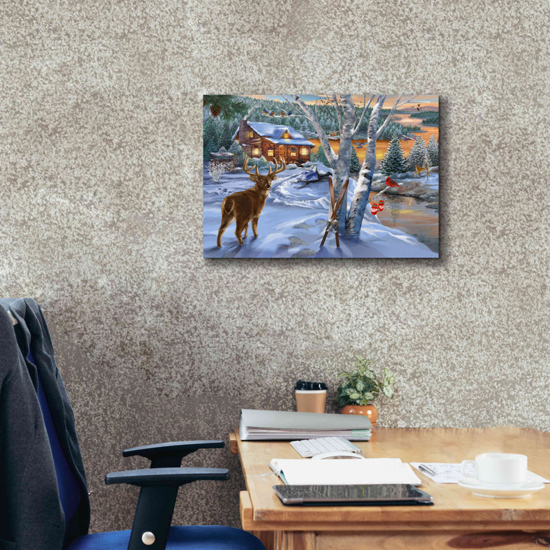 «Buck River» par Bigelow, illustrations sur toile, H 20 po x l 24 po x P 0,75 po