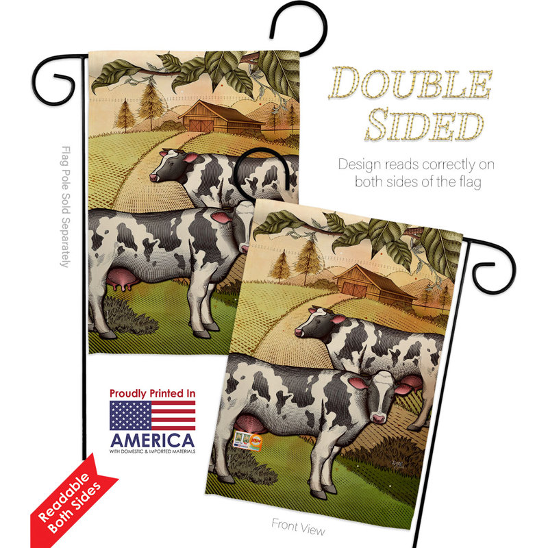 Double Sided 18.5'' H x 13'' W Polyester Animal Garden Flag