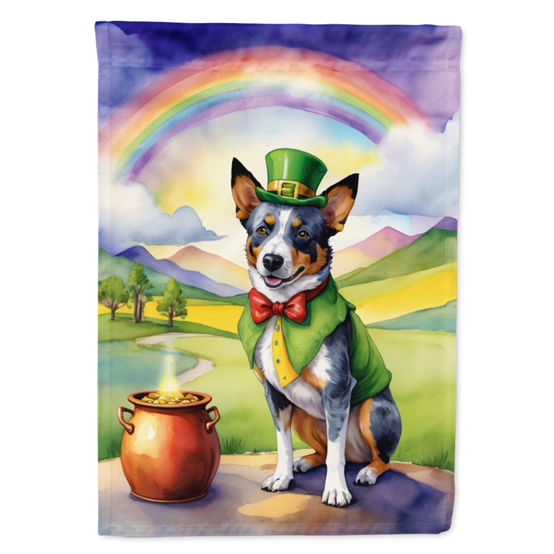 Double Sided 40'' H x 28'' W Polyester St Patrick's Day House Flag