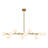 12-light Dimmable Chandelier Modern Chandelier Linear Chandelier Dining Room Chandelier