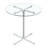 Round Glass Top Metal Base Dining Table-1320703664