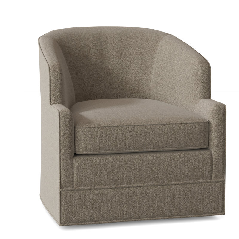 Manning 29" Wide Swivel Barrel Chair, 3152 Linen 100% Polyester