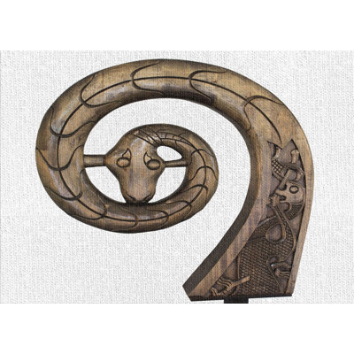 Tapis brun serpent