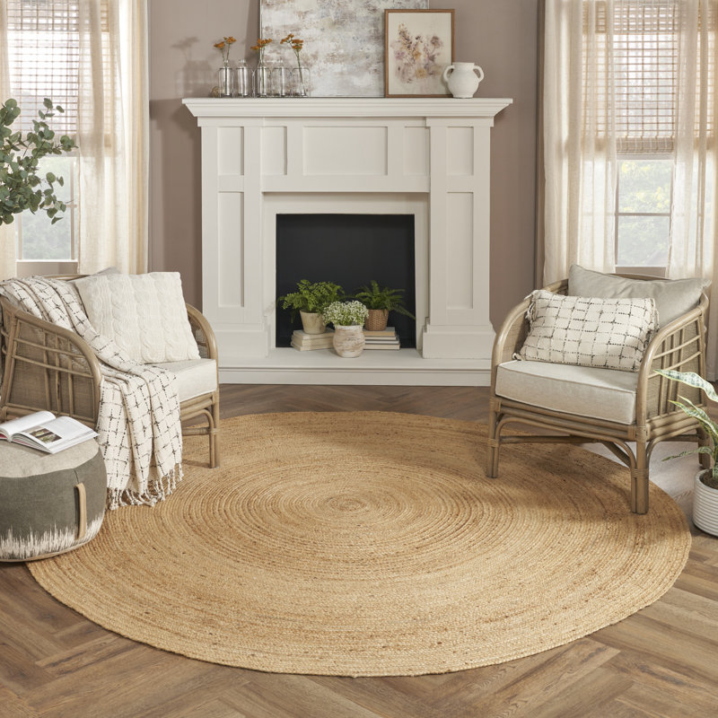 Tapis en jute / sisal Denby, Rond 6 pi