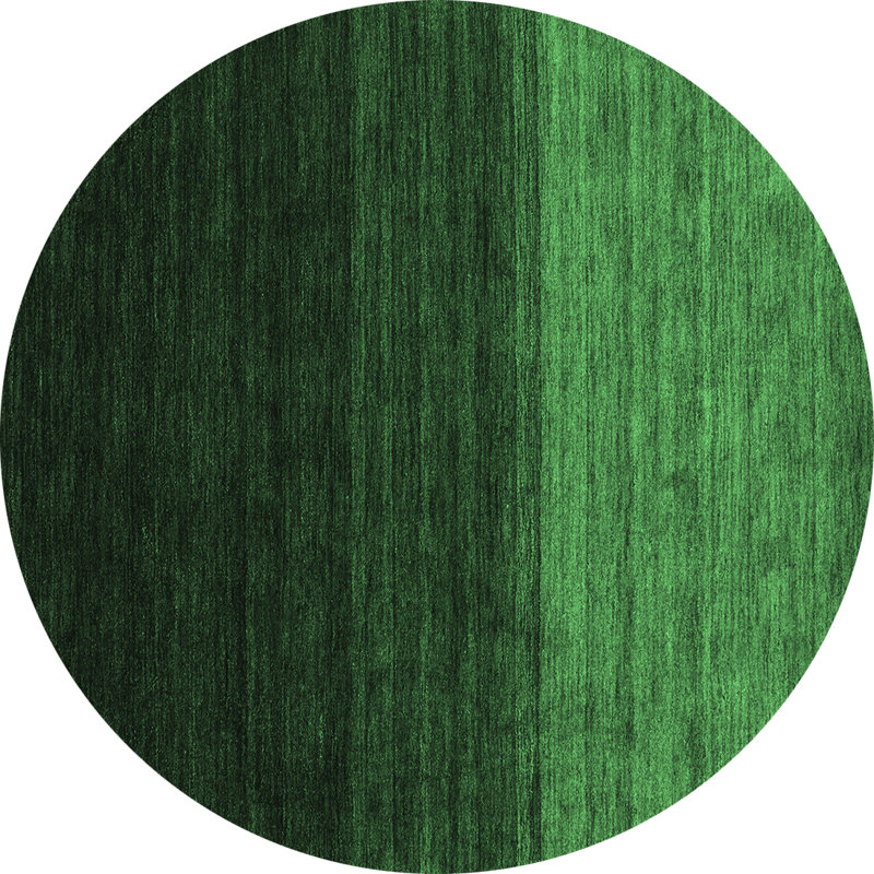 Washable Abstract Indoor Rug, Round 8'
