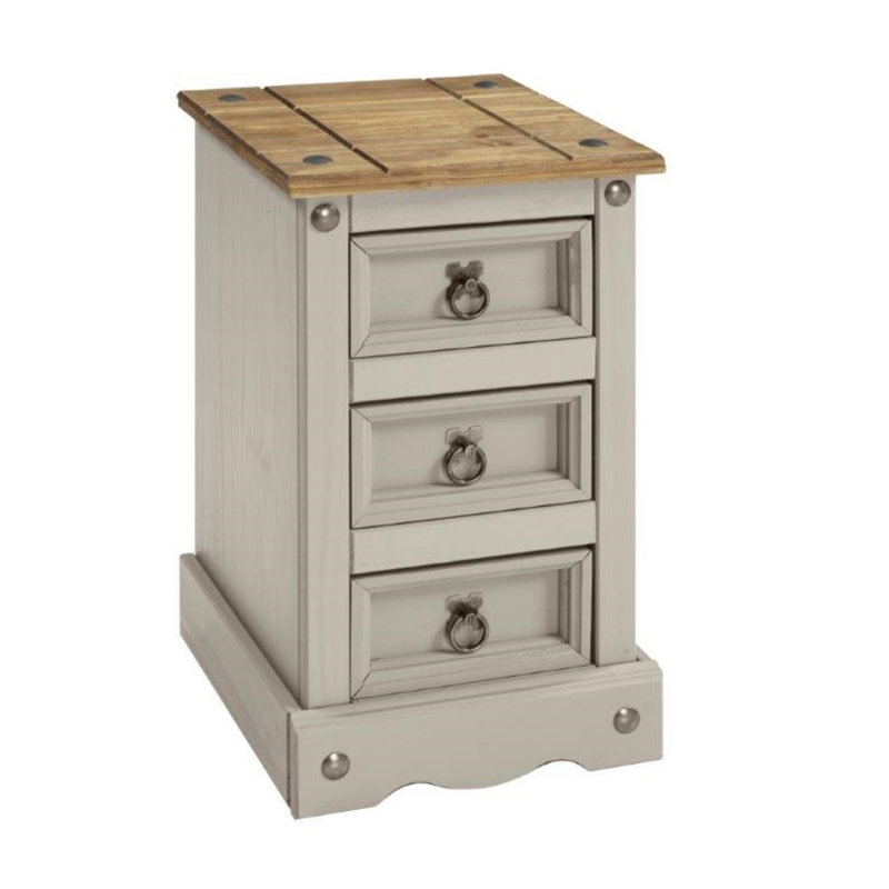 Palmea 35cm W Solid Wood Bedside Table