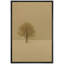 «Solitaire Tree Minimal Landscape in Warm Beige Tones», impression sur toile encadrée-1411742201-1411742148