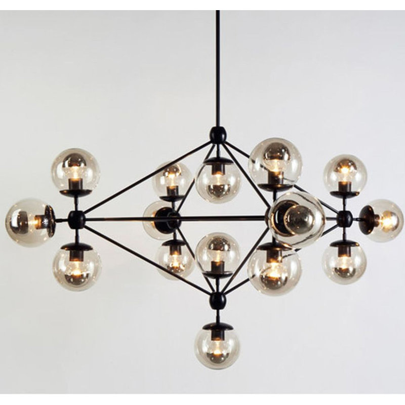 Leominster 15 - Light Lantern Geometric Chandelier