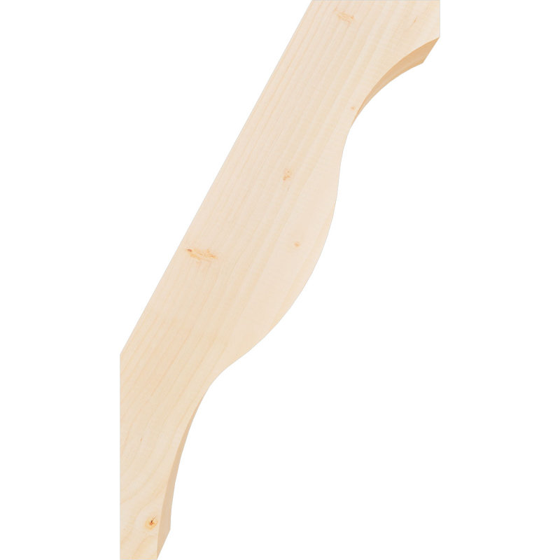 Attelle de genou Funston, Sapin de Douglas, Lisse, H 28 po x l 3,5 po x P 16 po