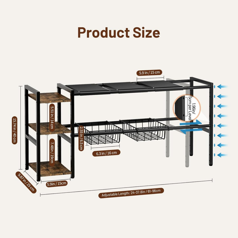 Steel Under Sink Organiser