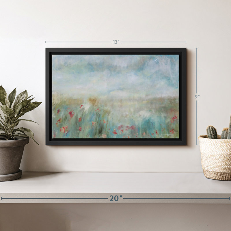 Abstrait «Wild Garden Abstract Canvas Print», H 9 po x l 13 po