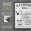 «Rules of the Bathroom», reproduction encadrée - bois massif-526676372-526676382