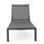 Chaise longue d'extérieur en maille 2 gris