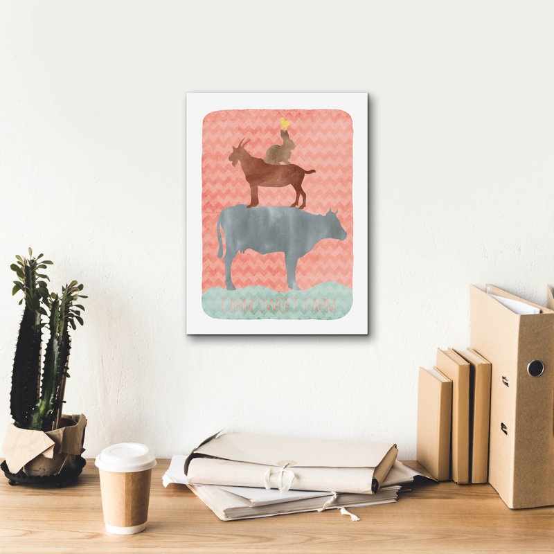  «Farm 1» par Erin Clark, art mural sur toile, 12 po x 16 po