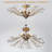 Jamei 5-Light Vintage Crystal Branch Semi-Flush Mount-446544088