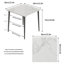 Fung Marble Top Metal Base Dining Table-2012168399