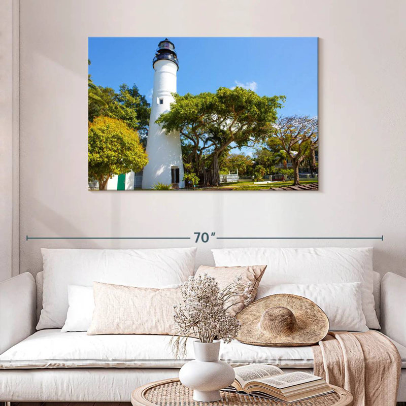 Lilie Key West Lighthouse, 30" H x 45" W