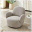 Chaise d'appoint pivotante pour le salon, confort semblable à un nuage avec tissu de haute qualité et rotation à 360 degrés-130790963